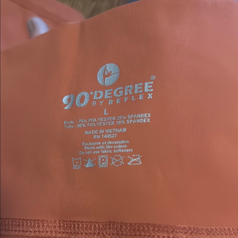90 Degree By Reflex pumpkin spice legging-capri length like new